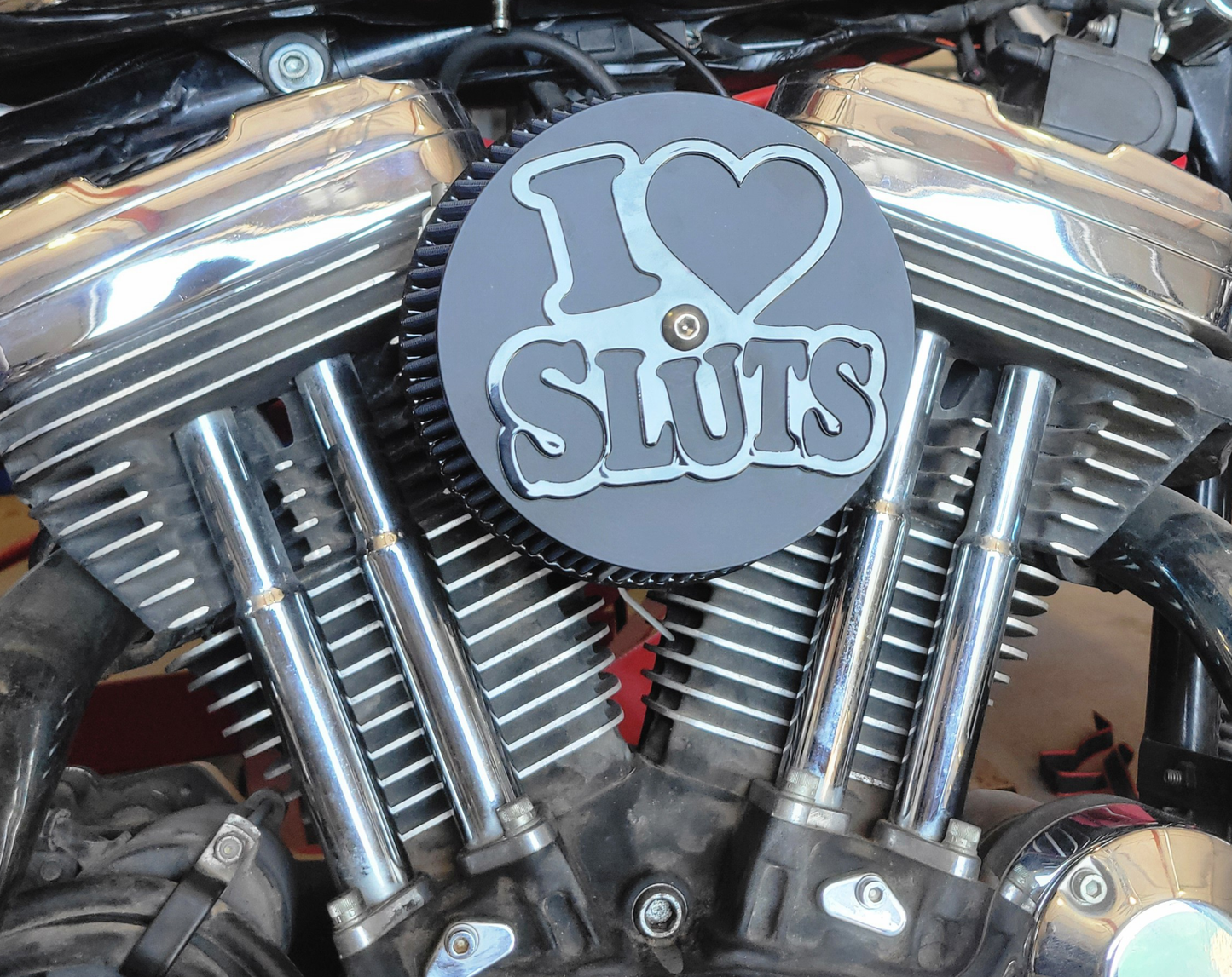 I HEART SLUTS AIR CLEANER COVER